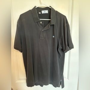 Black Cotton Blend Southern Tide Polo (L)